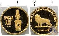 Продать Монеты Конго 20 франков 2000 Золото