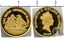 Продать Монеты Острова Питкэрн 10 долларов 1999 Золото