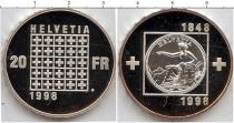 Продать Монеты Швейцария 20 франков 1998 Серебро