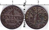 Продать Монеты Швейцария 4 сантима 1839 Серебро