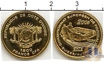 Продать Монеты Кот-д`Ивуар 1500 франков 2007 Золото