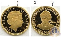 Продать Монеты Олдерни 1 фунт 2007 Золото