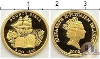 Продать Монеты Острова Питкэрн 5 долларов 2005 Золото