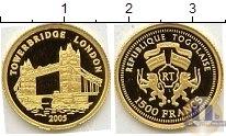 Продать Монеты Того 1500 франков 2005 Золото