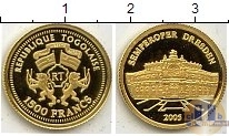 Продать Монеты Того 1500 франков 2005 Золото