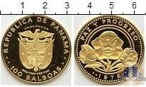 Продать Монеты Панама 100 бальбоа 1978 Золото