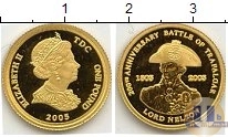 Продать Монеты Тристан-да-Кунья 1 фунт 2005 Золото