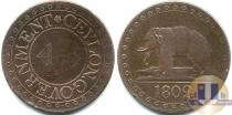 Продать Монеты Цейлон  1802 Медь