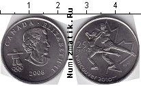 Продать Монеты Канада 25 центов 2008 Сталь покрытая никелем