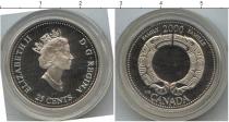 Продать Монеты Канада 25 центов 2000 Серебро