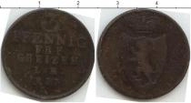 Продать Монеты Рейсс 3 пфеннига 1844 Медь