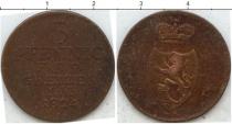 Продать Монеты Рейсс 3 пфеннига 1824 Медь