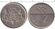 Продать Монеты Латвия 2 лата 1993 Медно-никель