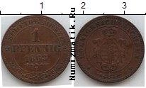 Продать Монеты Саксония 1 пфенниг 1860 Медь