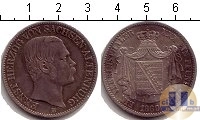 Продать Монеты Саксония 1 талер 1869 Серебро