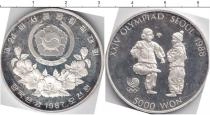 Продать Монеты Северная Корея 5000 вон 1988 Серебро