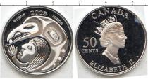 Продать Монеты Канада 50 центов 2003 Серебро