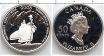 Продать Монеты Канада 50 центов 2002 Серебро
