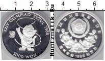 Продать Монеты Северная Корея 5000 вон 1986 Серебро