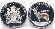 Продать Монеты Малави 10 квач 2003 Медно-никель