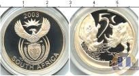 Продать Монеты ЮАР 5 центов 2003 Серебро
