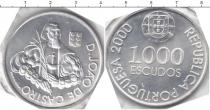Продать Монеты Португалия 1000 эскудо 1997 Серебро