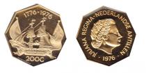 Продать Подарочные монеты Антильские острова Королева Юлиана 1976 Золото