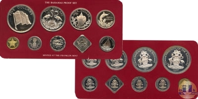 Продать Подарочные монеты Багамские острова Выпуск 1977 года 1977 