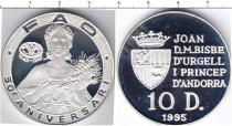 Продать Монеты Андорра 10 динерс 1995 Серебро