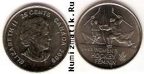 Продать Монеты Канада 25 центов 2009 Сталь покрытая никелем