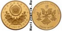 Продать Монеты Южная Корея 25000 вон 1987 Золото