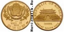 Продать Монеты Южная Корея 1000 вон 1970 Золото