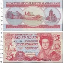 Продать Банкноты Фолклендские острова 5 фунтов 2005 