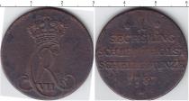 Продать Монеты Шлезвиг-Гольштейн 1 шиллинг 1787 Медь