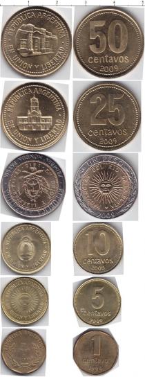 Продать Наборы монет Аргентина Аргентина 1993-2009 0 