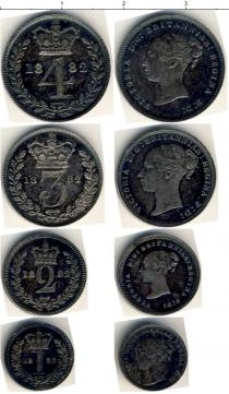 Продать Наборы монет Великобритания Маунди-сет 1882 (Благотворительный набор) 1882 Серебро