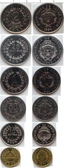 Продать Наборы монет Коста-Рика Коста-Рика 1979-1990 0 