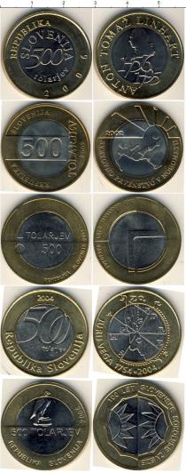 Продать Наборы монет Словения Словения 2002-2006 0 Биметалл