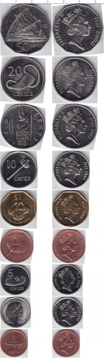 Продать Наборы монет Фиджи Фиджи 1995-2006 0 