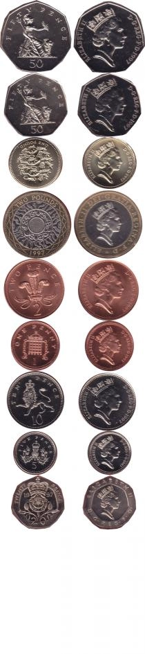 Продать Подарочные монеты Великобритания Регулярный выпуск 1997 года 1997 