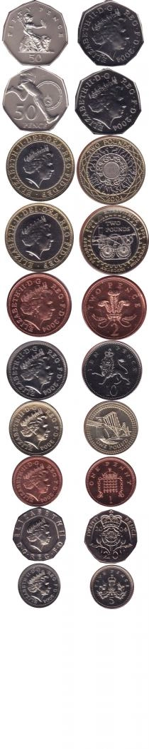 Продать Подарочные монеты Великобритания Регулярный выпуск 2004 2004 
