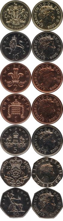 Продать Подарочные монеты Великобритания Новые гербы 2009 