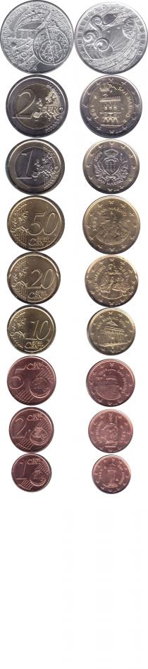 Продать Подарочные монеты Сан-Марино Евронабор 2009 2009 