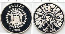 Продать Монеты Белиз 20 долларов 1985 Серебро