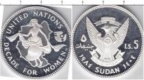 Продать Монеты Судан 5 фунтов 1984 Серебро