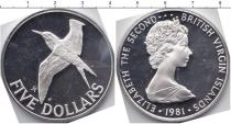 Продать Монеты Виргинские острова 5 долларов 1981 Серебро