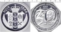 Продать Монеты Ниуэ 100 долларов 1988 Серебро