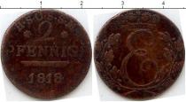 Продать Монеты Саксен-Кобург-Саалфелд 2 пфеннига 1818 Медь