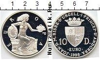 Продать Монеты Андорра 10 динерс 1998 Серебро