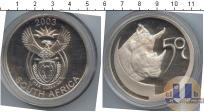 Продать Монеты ЮАР 50 центов 2003 Серебро
